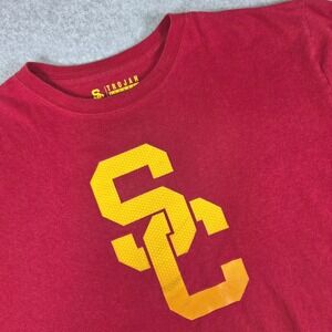 USC Trojans Graphic Crew Neck T-Shirt Men's Size XL Red College Apparel Fan Gear